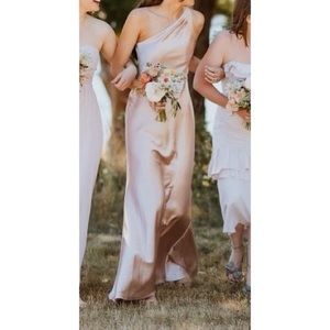 Jenny Yoo Lena One Shoulder Petal Dress - Size 2